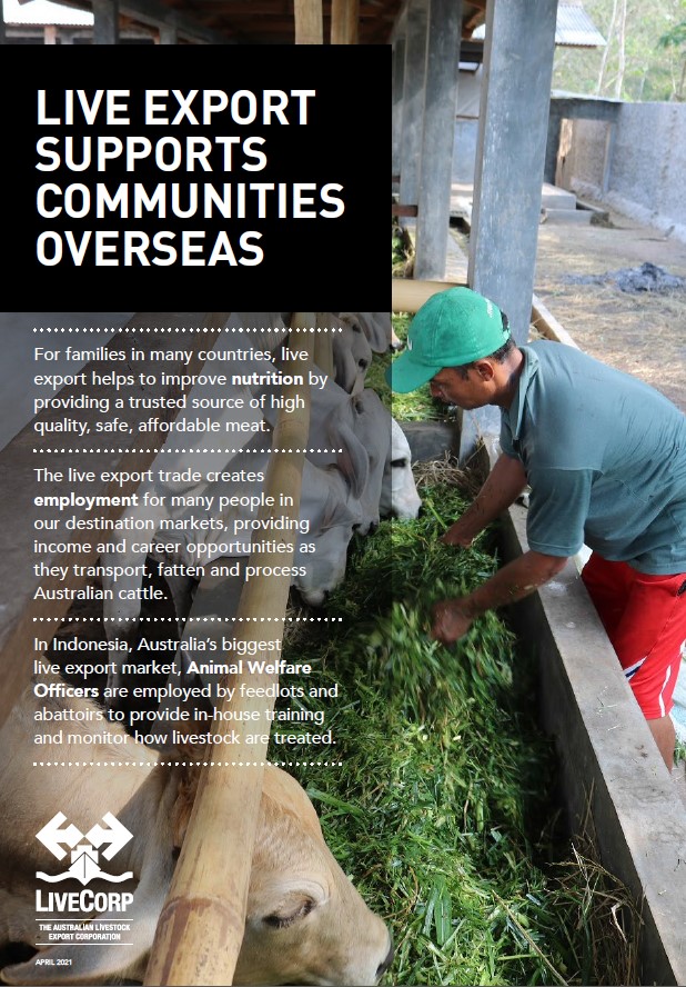 Live export supports communities overseas